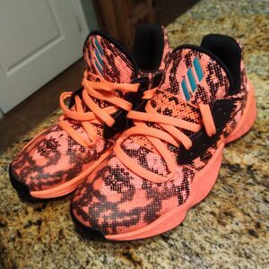 Adidas Mens Sz 5 Harden Vol 4 EF9944 Orange Basketball Shoes Sneakers EF9944 EUC